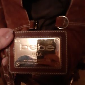 Large leather BEBE purse